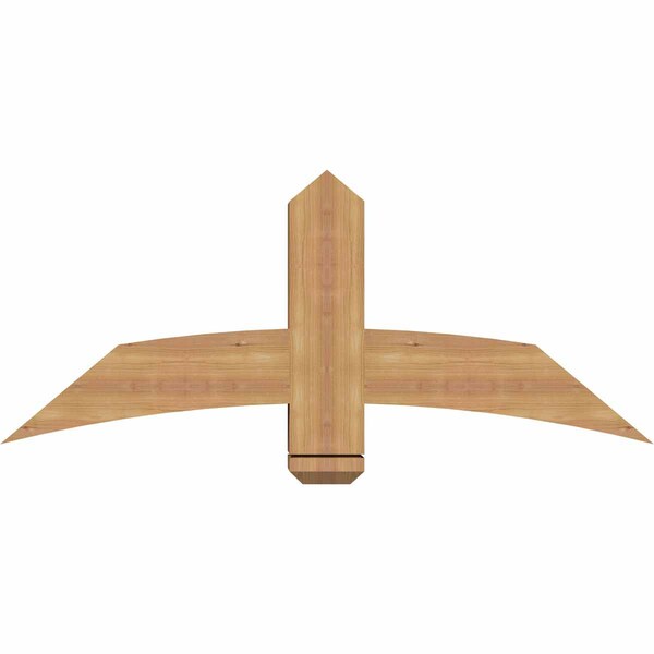 Ekena Millwork Bellingham Timber Gable Bracket, Western Red Cedar, 48"W x 20"H x 5 1/2"D x 5 1/2"F, 10/12 Pitch GBW048X20X0606BEL00SWR - main